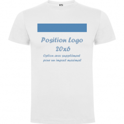 T-shirt coton homme coupe droite, prêt pour flocage