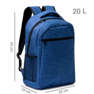 Sac à dos personnalisable en polyester recyclé pour la rentrée des classes.