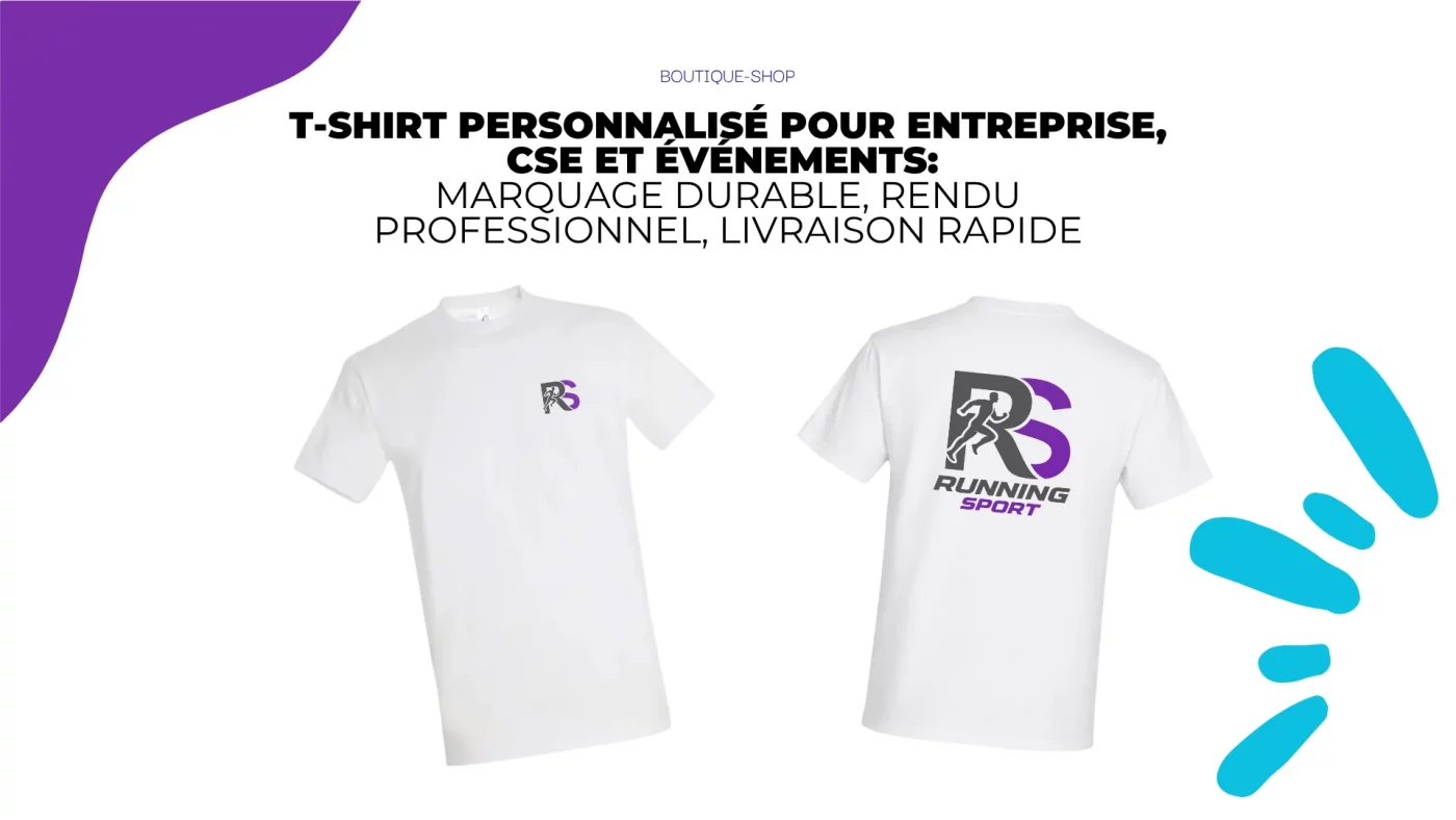 T-shirt personnalisé avec logo — impression textile professionnelle à Lyon