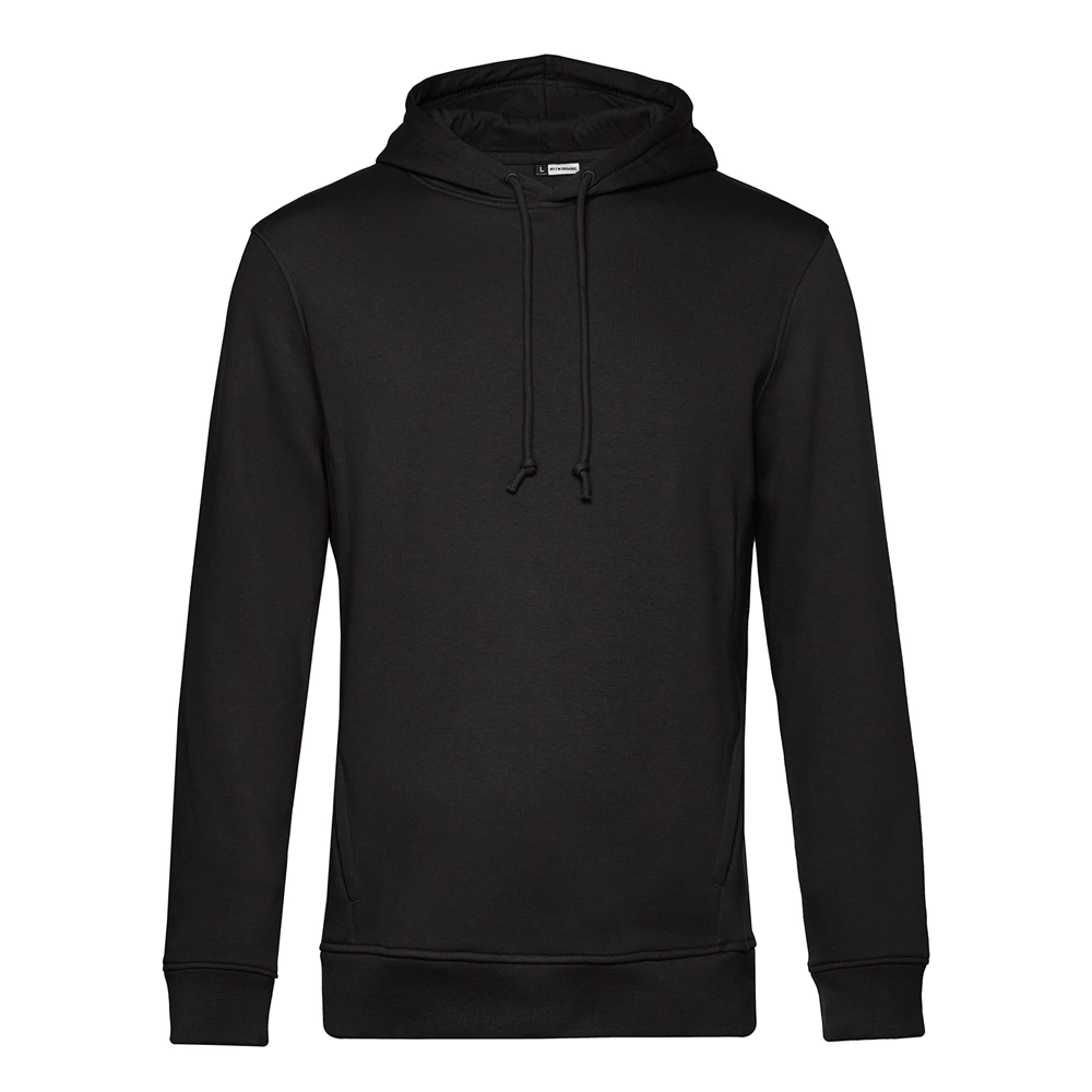 sweat homme capuche éco-responsable noir personnalisé Lyon