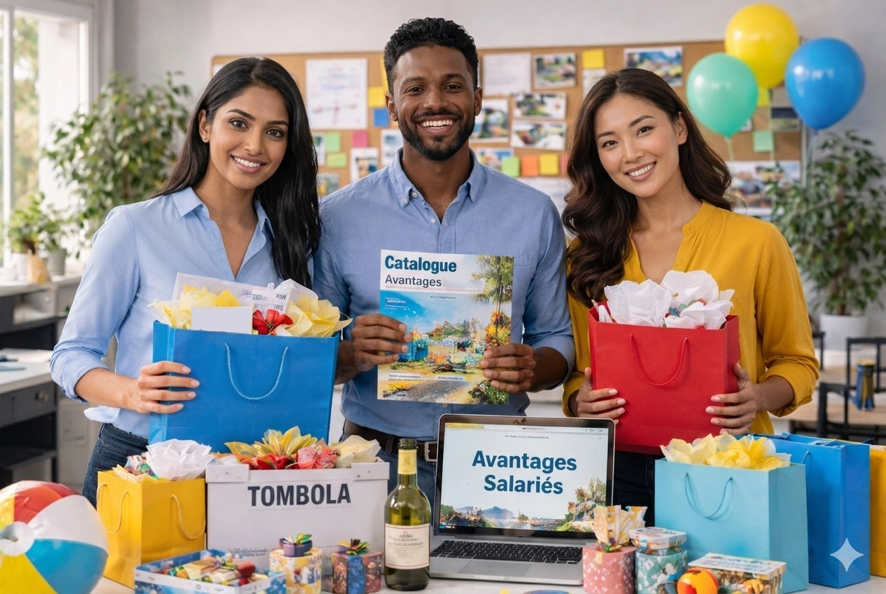 Équipe de salariés d’une PME participant à une animation organisée par le CSE