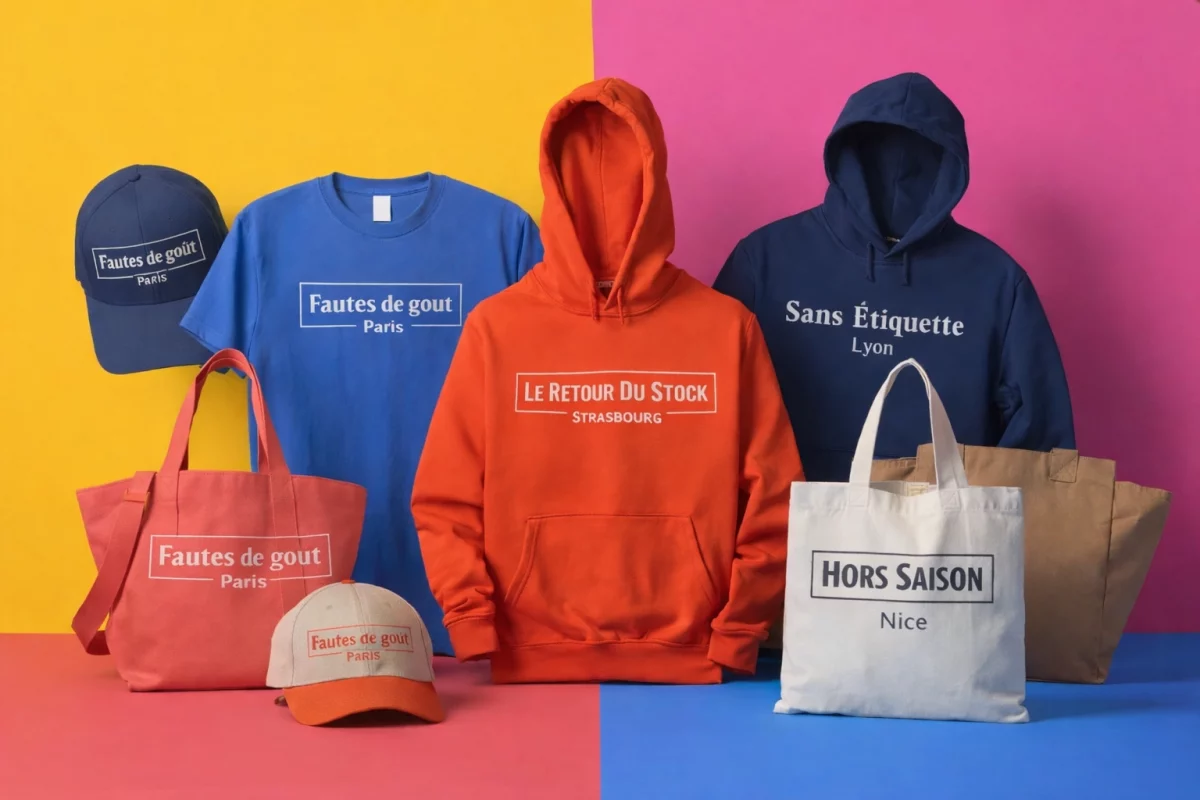 Textiles personnalisés marquage événementiel Lyon — t-shirts, sweats et sacs à dos marqués pour clubs, associations et entreprises